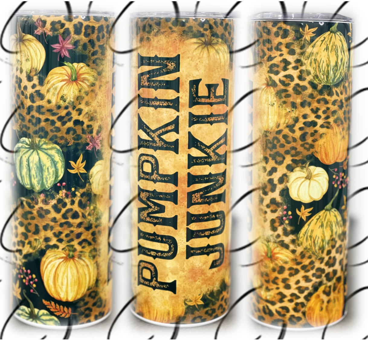 Leopard JackOLantern Pumpkin Slim Tumbler – Karo's Creative Corner