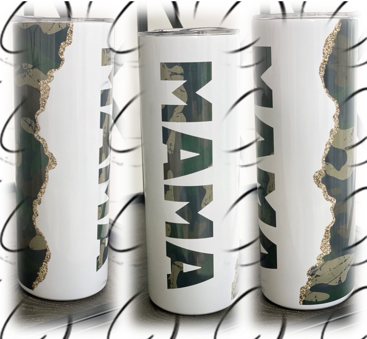 Camo Mama 20oz Skinny Tumbler