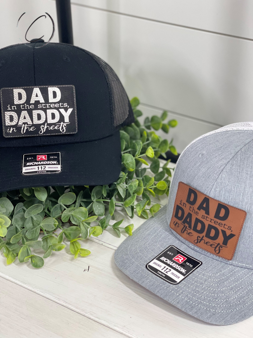 Adult Daddy In The Sheets Patch Snapback Hat