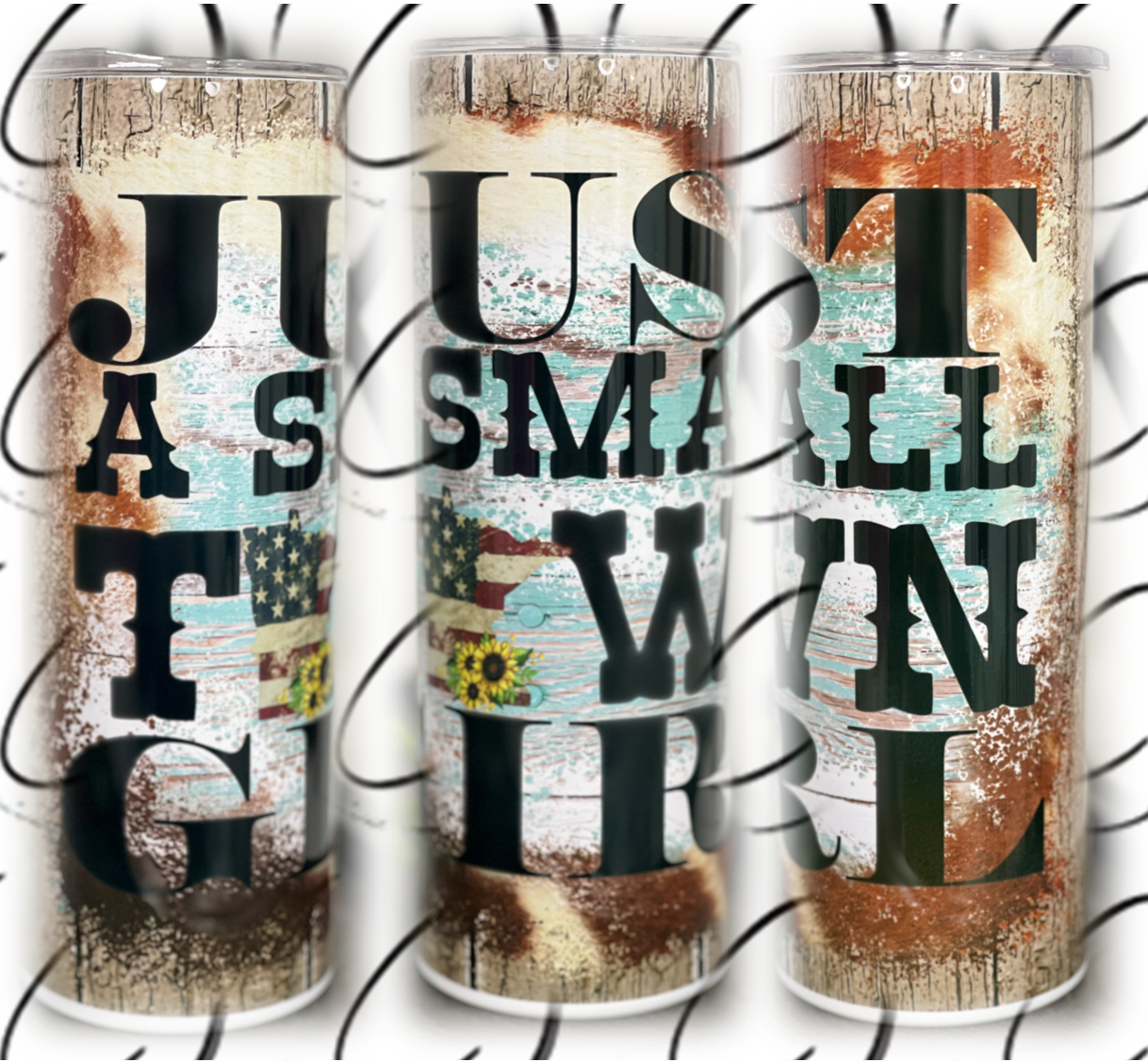 Just A Small Town Girl 20oz Skinny Tumbler