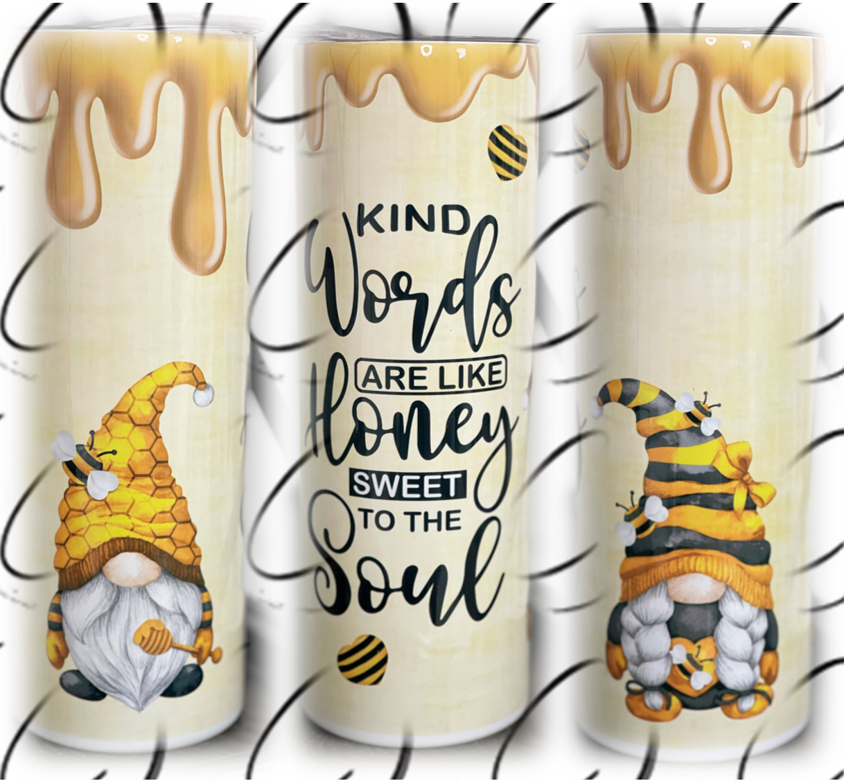 Kind Words Are Like Honey 20oz Skinny Tumbler