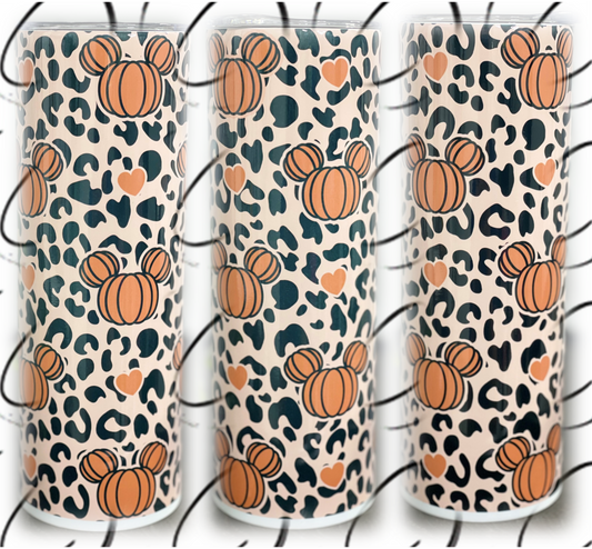 Magical Pumpkins & Leopard 20oz Skinny Tumbler