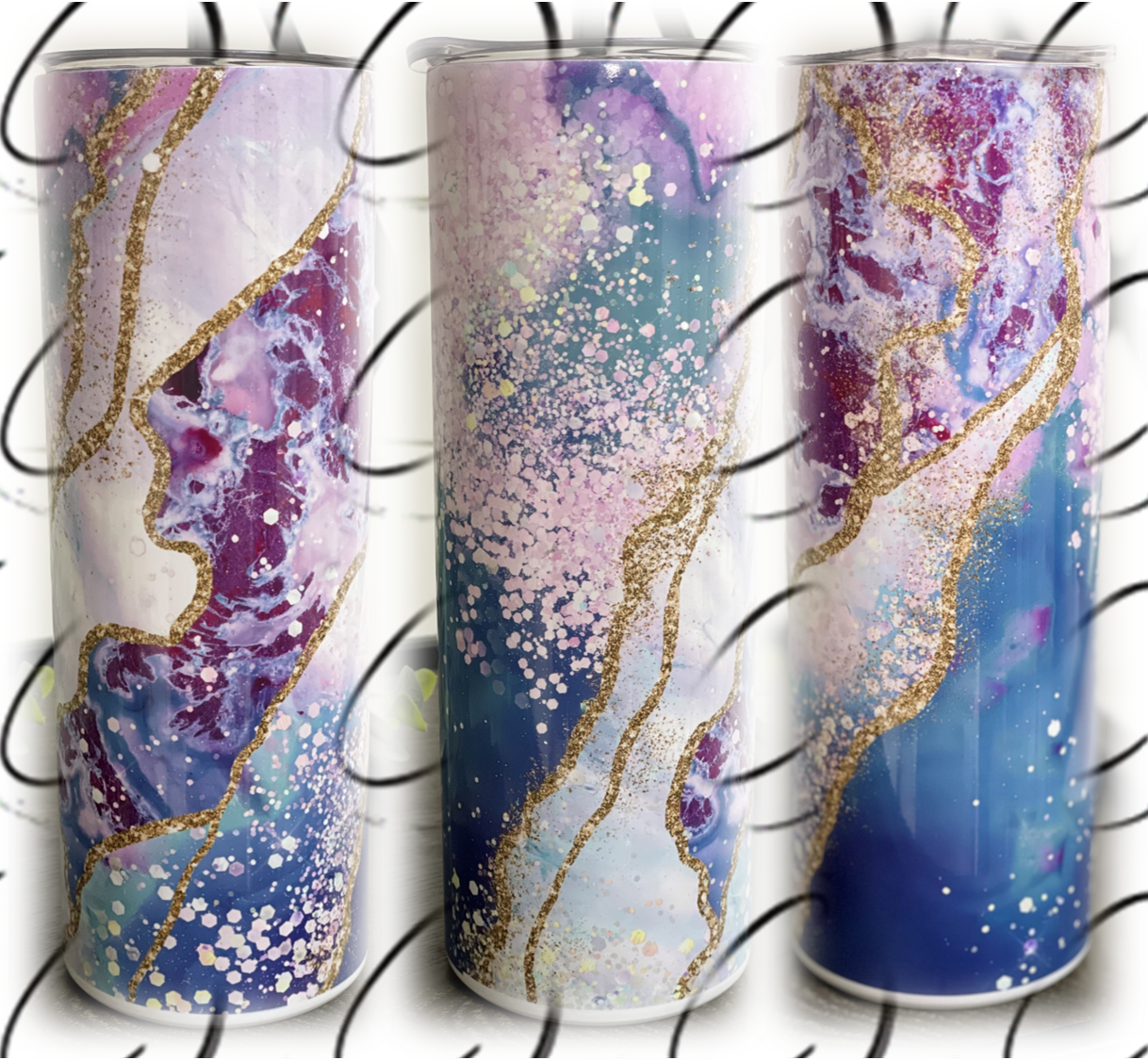 Ocean Geode 20oz Skinny Tumbler