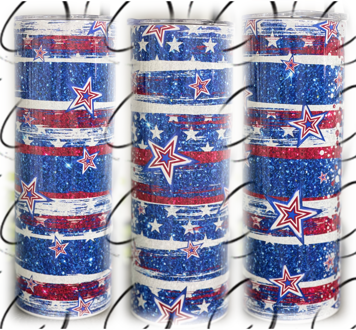 Stars & Stripes 20oz Skinny Tumbler