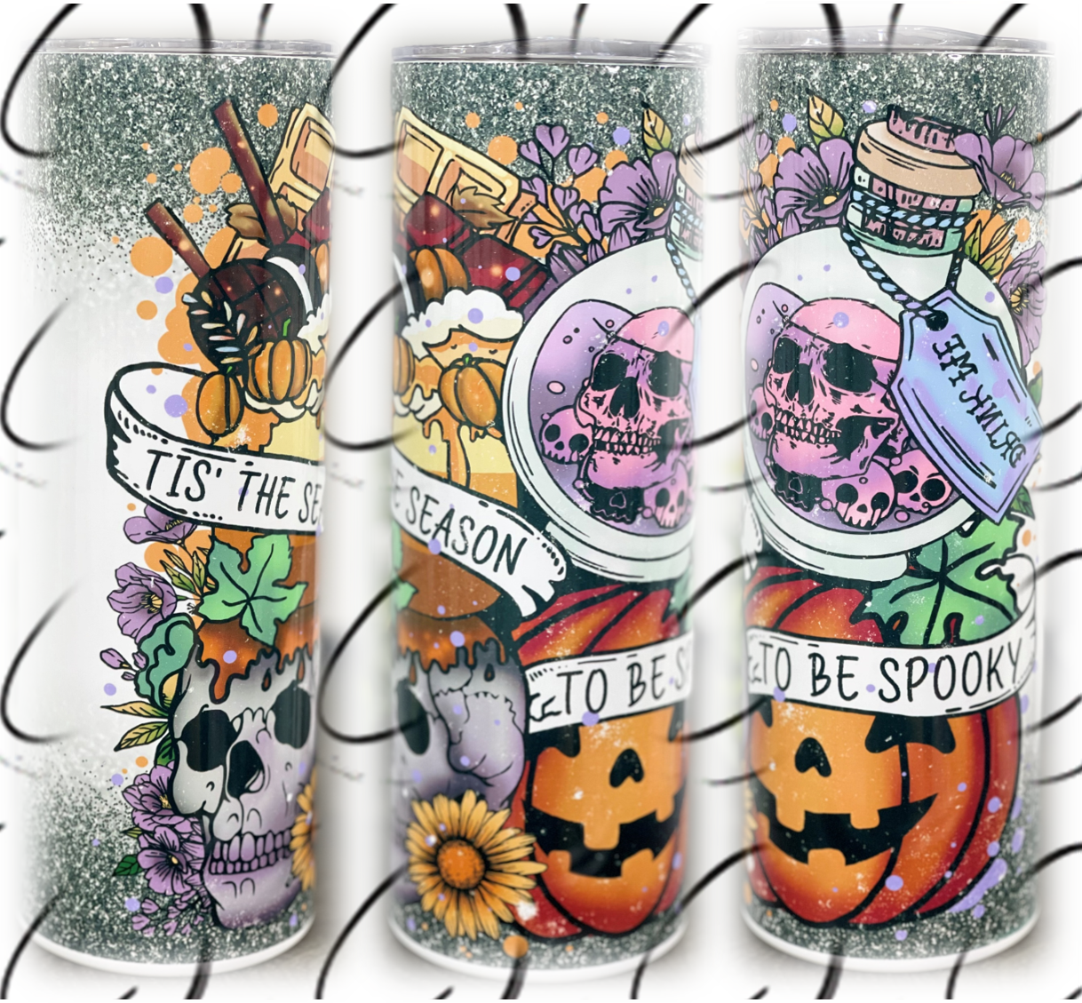 Tis The Season To Be Spooky 20oz Skinny Tumbler