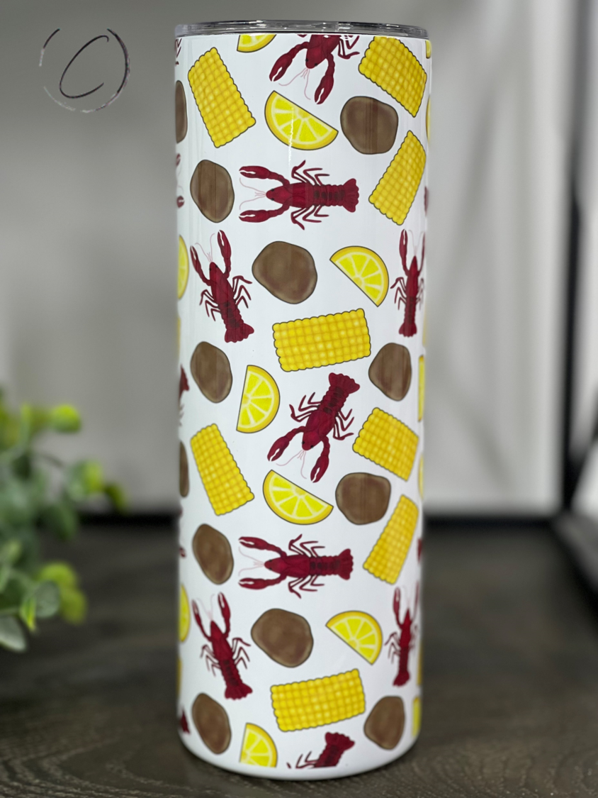 Crawfish Boil 20oz Skinny Tumbler