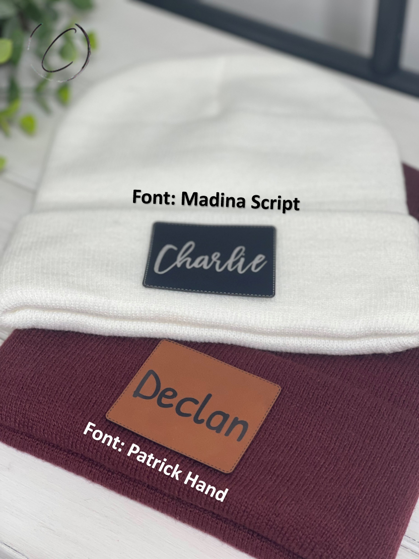 Custom Name Patch Beanie