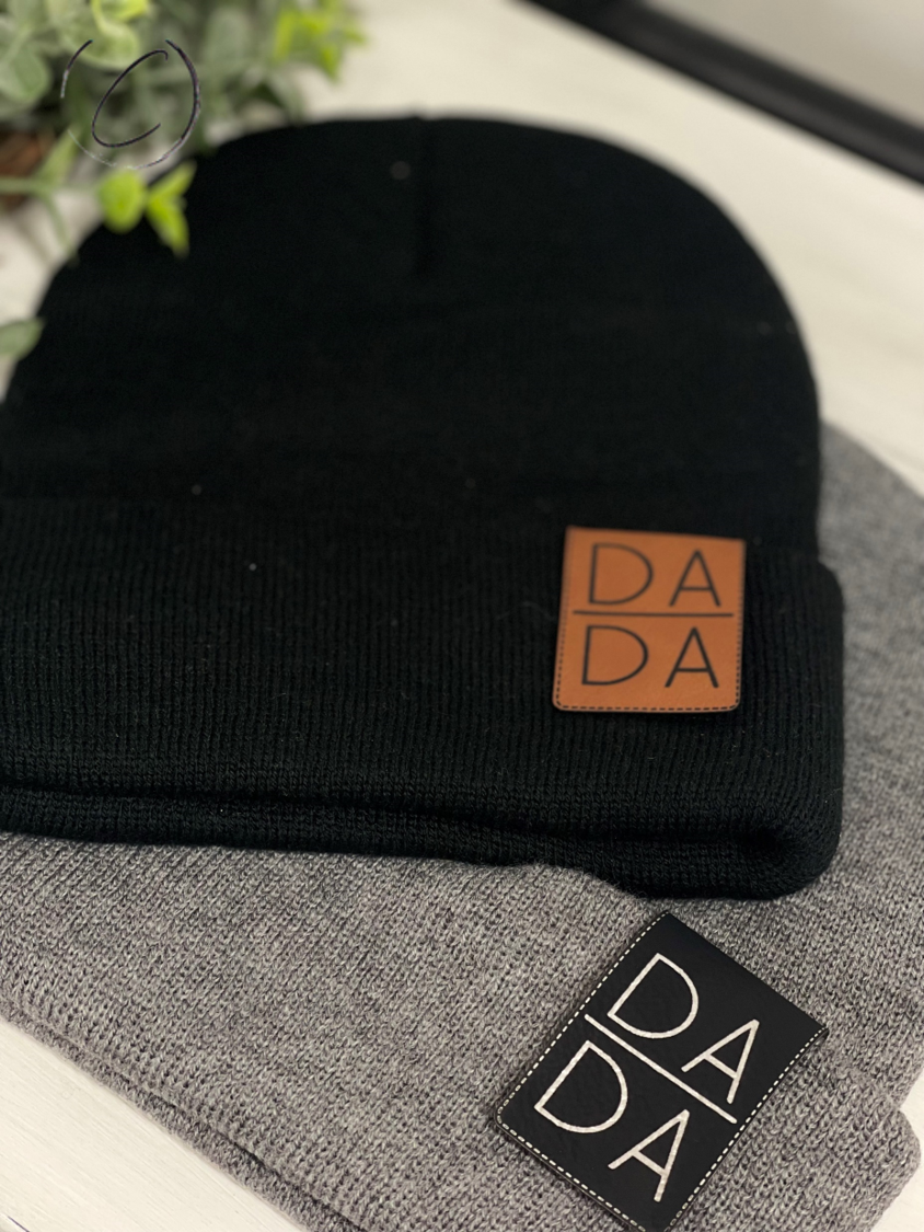 Dada Stacked Cuff Patch Beanie