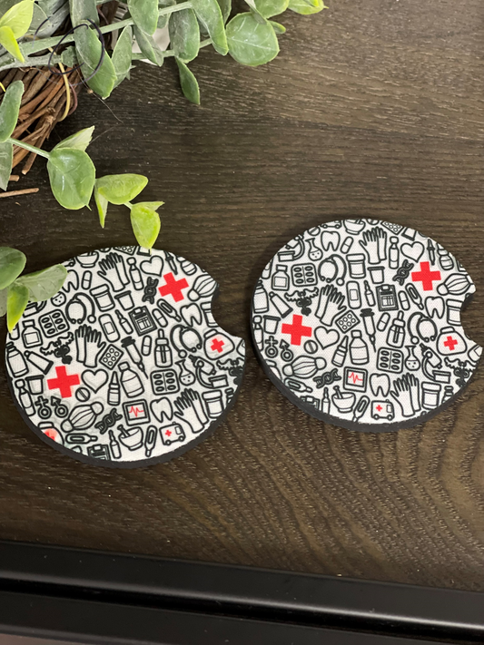 Doodle Doc Car Coaster Set