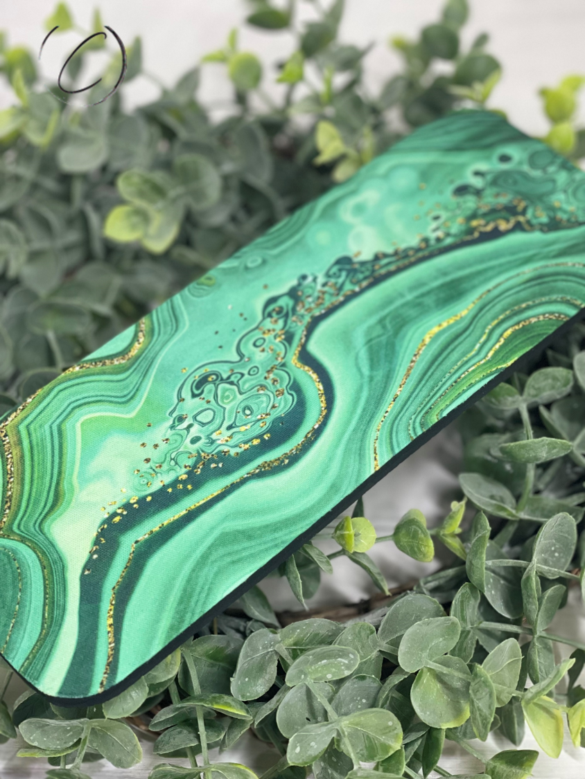 Emerald Geode Slap Wrap Can Cooler