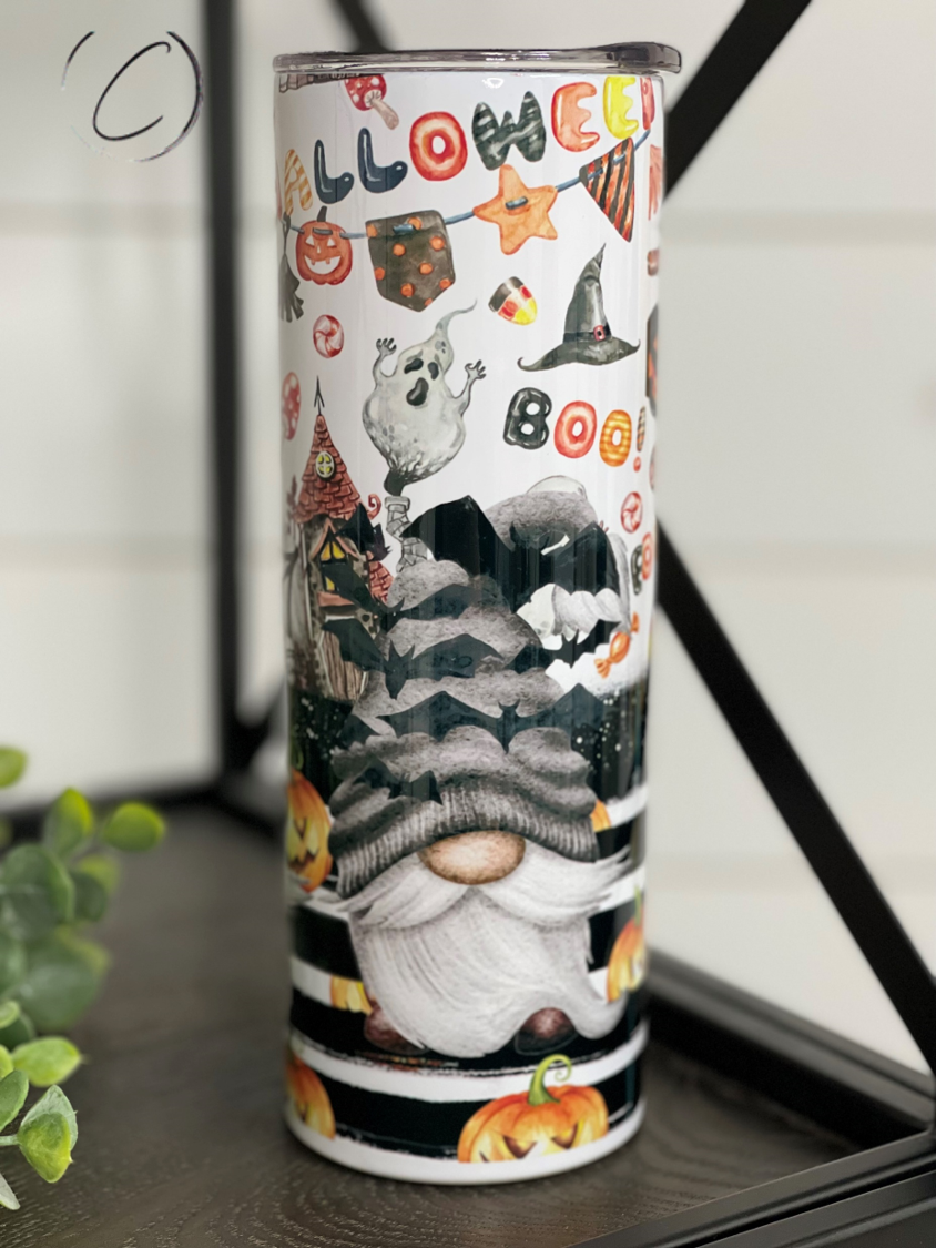 Halloween Gnomes 20oz Skinny Tumbler