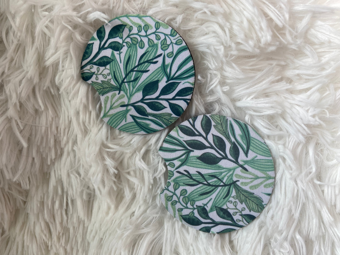 Botanical Car Coaster Set