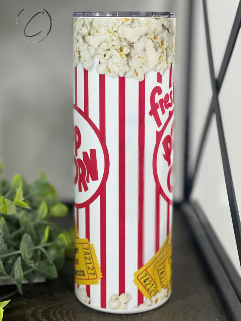 I'm Here For The Comments Popcorn 20oz Skinny Tumbler