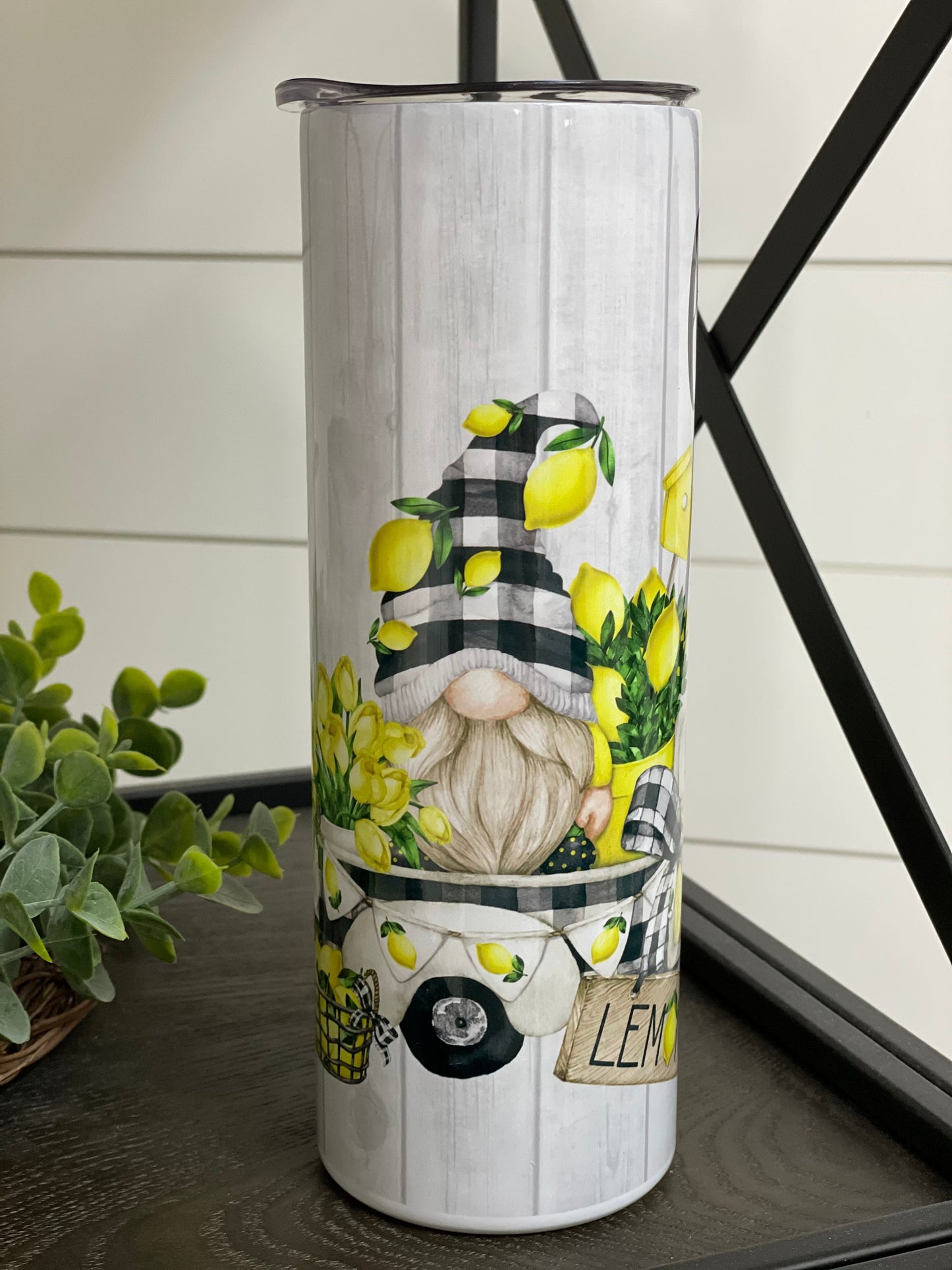 Lemons Add Zest 20oz Skinny Tumbler