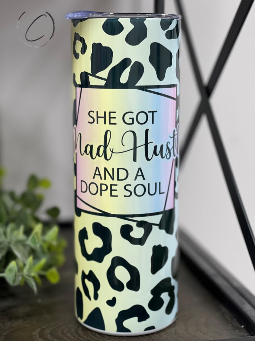 Mad Hustle & Dope Soul 20oz Skinny Tumbler