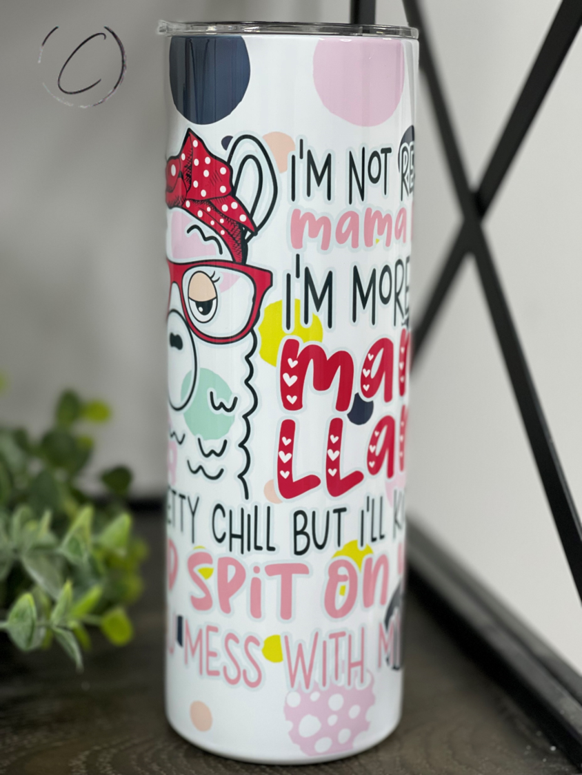 Mama Llama 20oz Skinny Tumbler