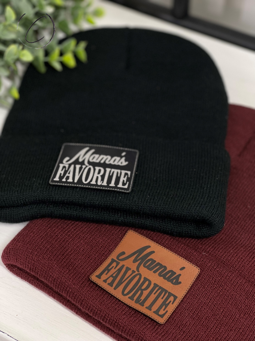 Mama's Favorite Patch Beanie