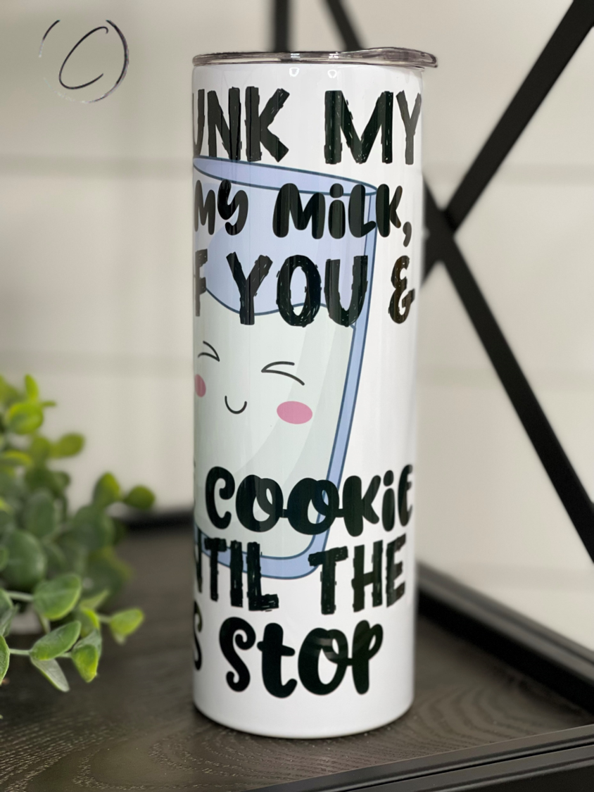 Milk & Cookies 20oz Skinny Tumbler