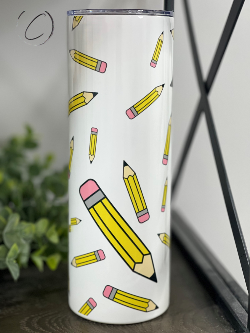 Pencils 20oz Skinny Tumbler