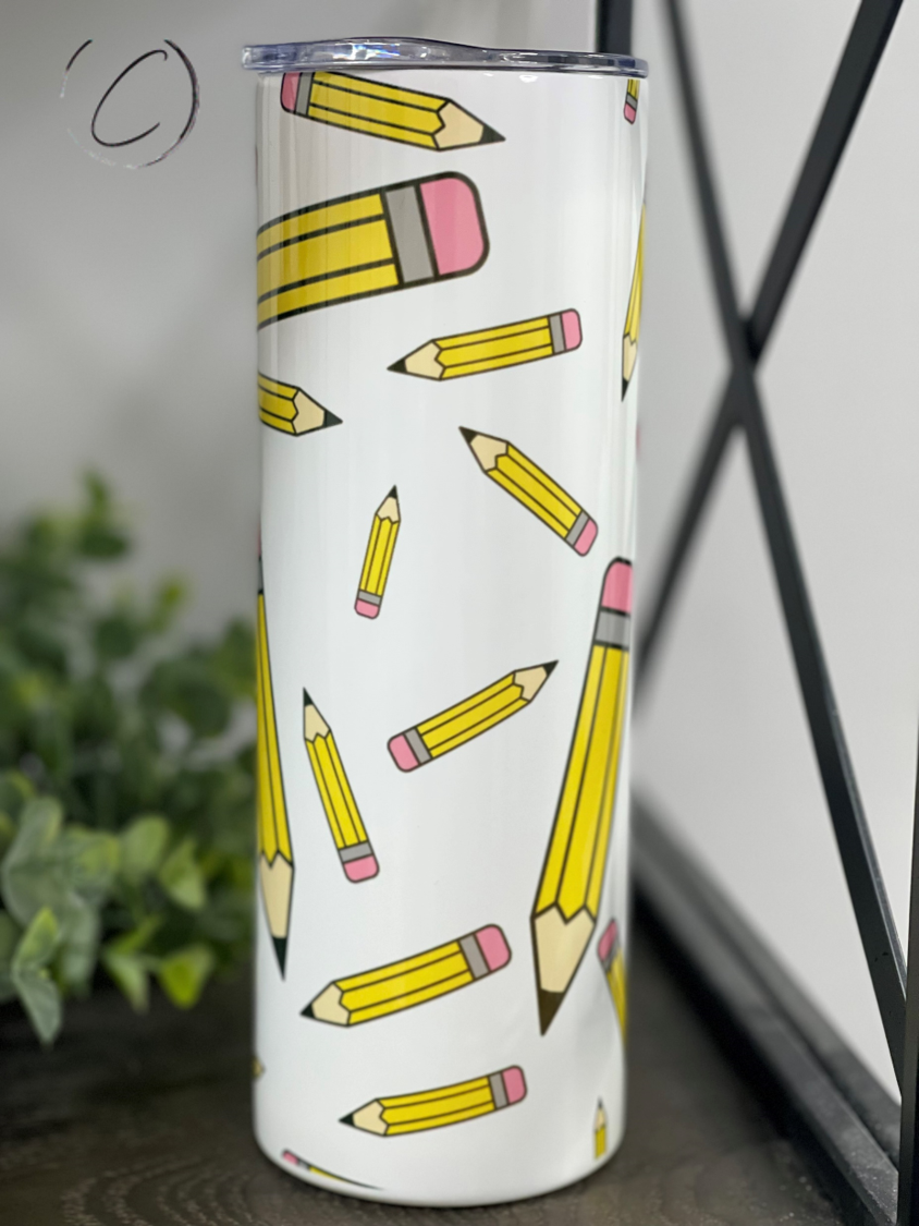 Pencils 20oz Skinny Tumbler