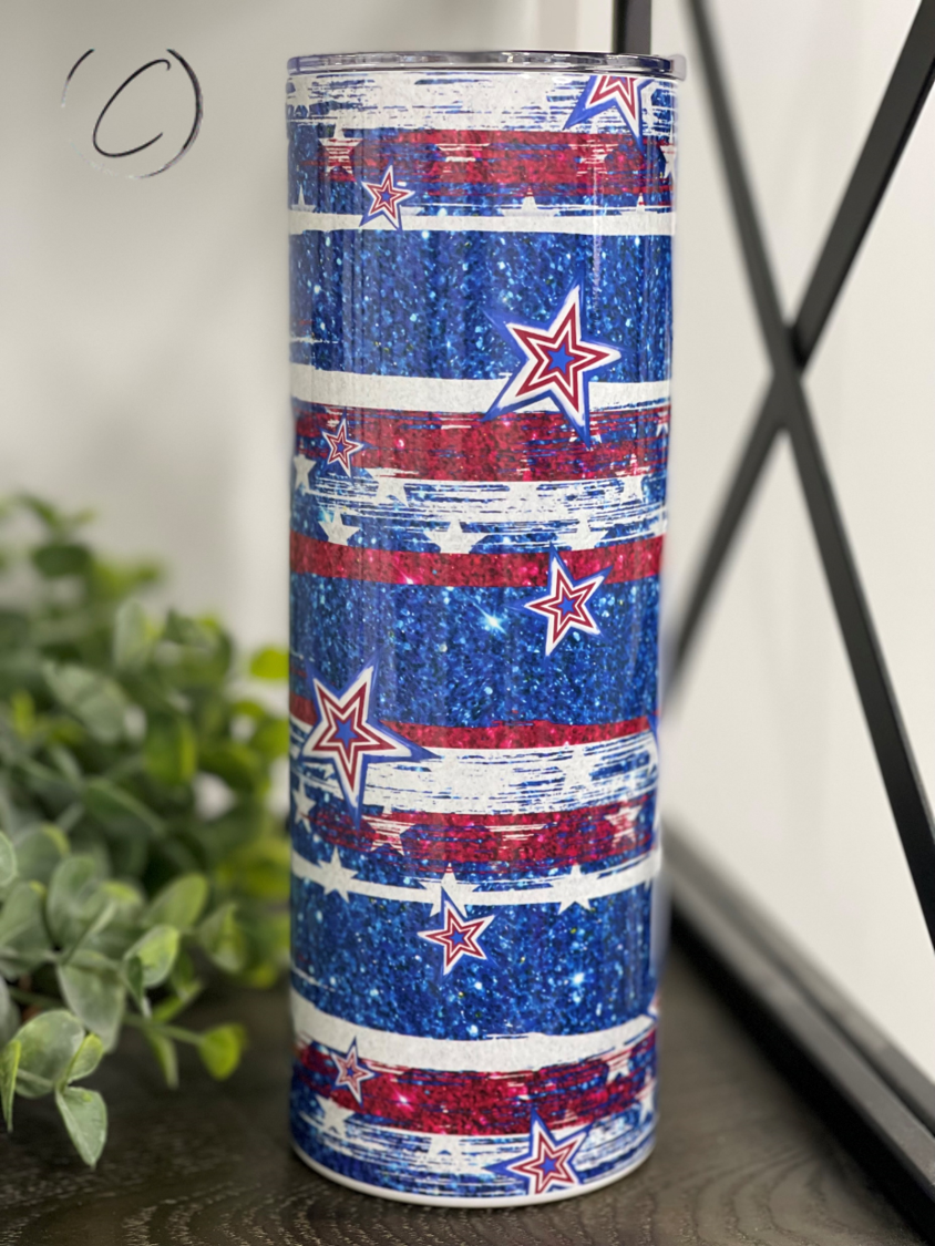 Stars & Stripes 20oz Skinny Tumbler