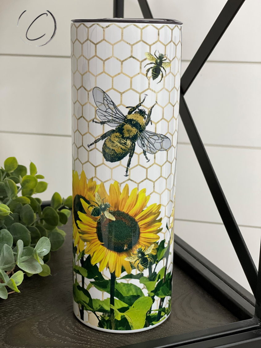 Sunny With A Little Honey 20oz Skinny Tumbler