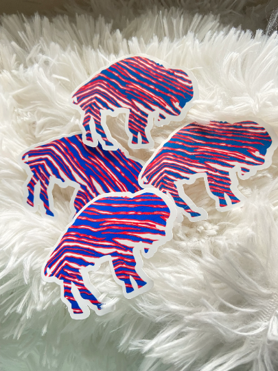 Zubaz Buffalo Sticker