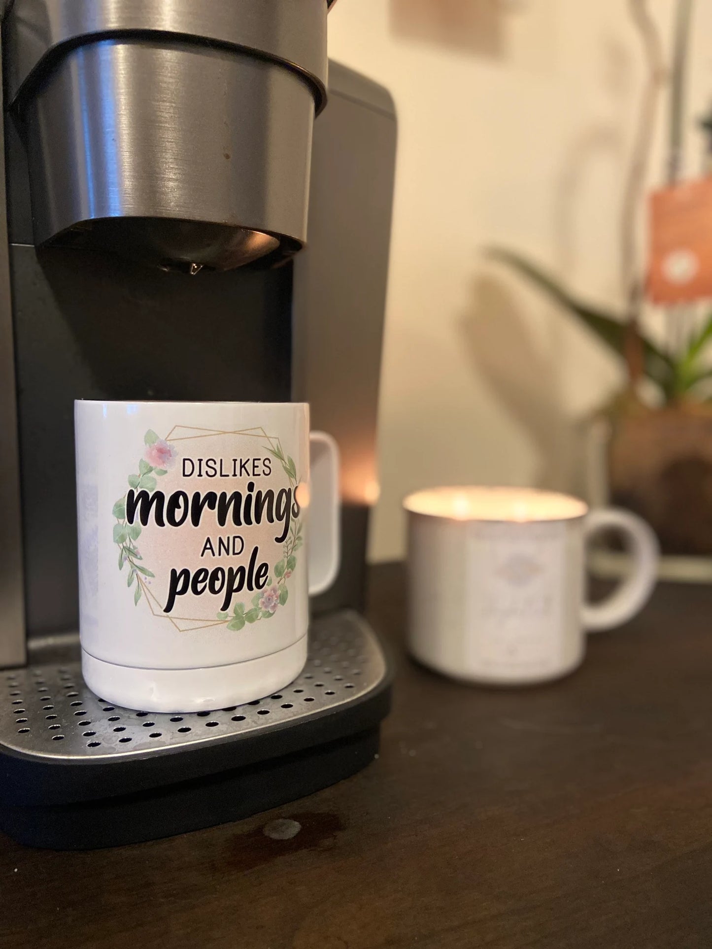 Dislikes Mornings and People Travel Mug 11OZ