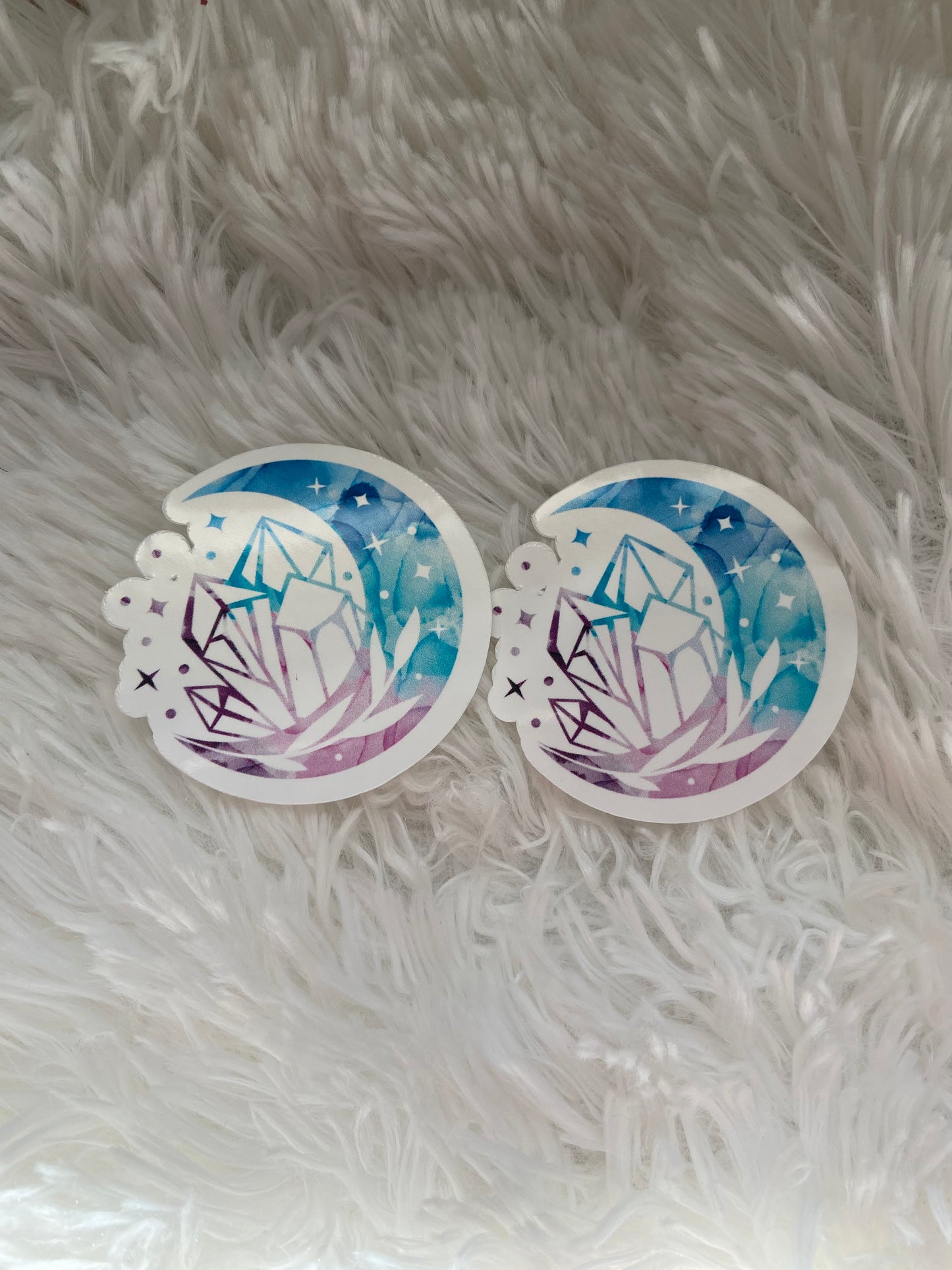 Crystal Moon Watercolor sticker